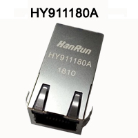 Розетка RJ-45 HY911180A для Ethernet 1GBit и двумя LED