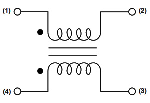Схема синфазного дросселя DLW5BTN102SQ2L Murata