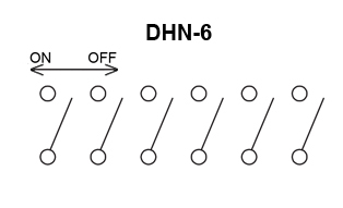 Схема DIP 6 переключателя