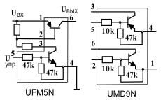 Транзисторные ключи UFM5N и UMD9N